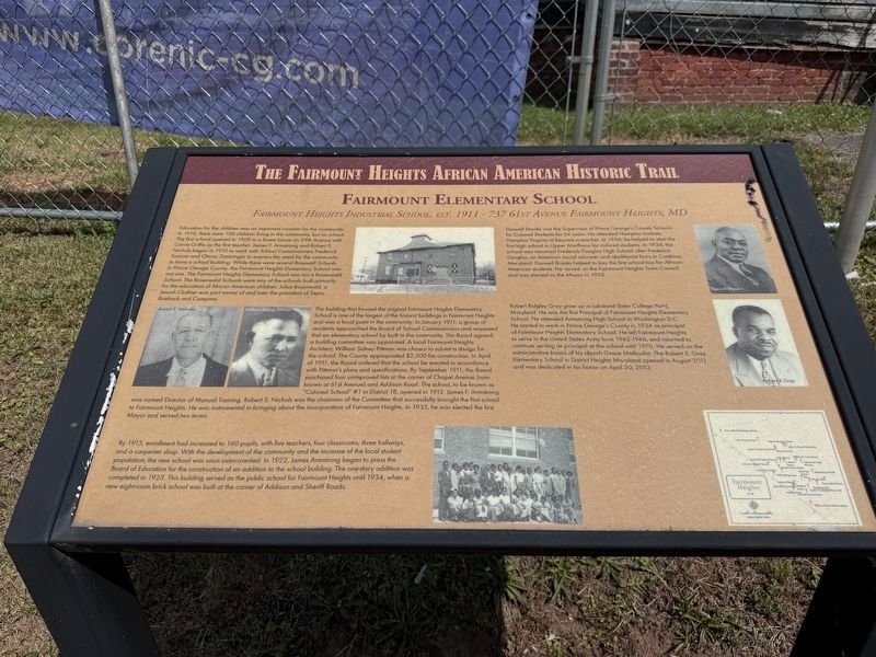 Fairmount Elementary School Marker image. Click for full size.