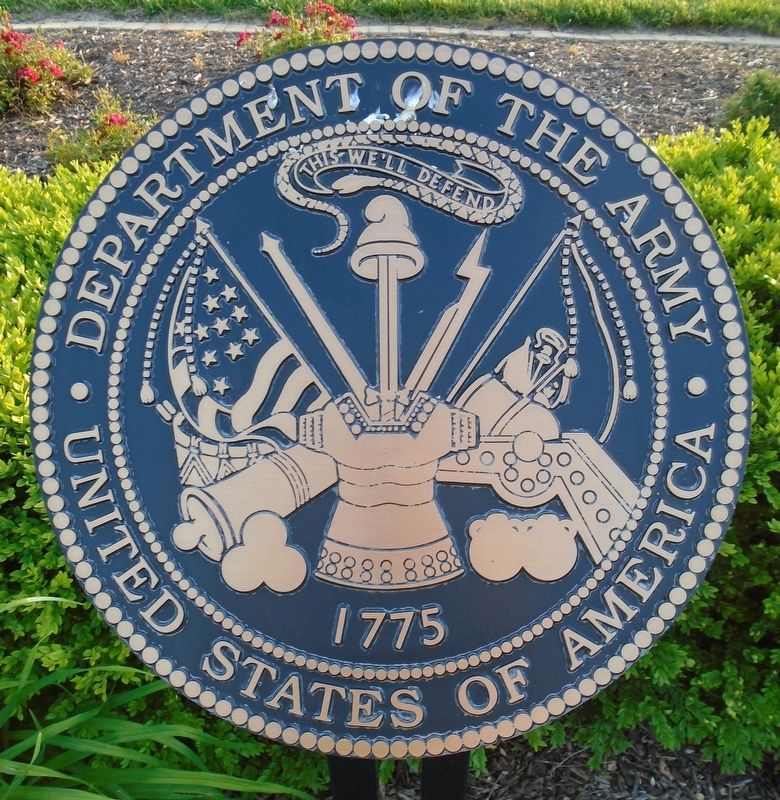 Veterans Memorial Army Emblem. Click for full size. Veterans Memorial Army Emblem image. Click for full size.