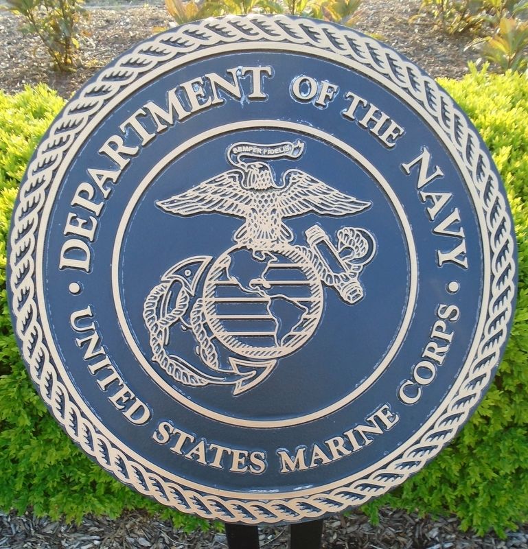 Veterans Memorial Marine Corps Emblem. Click for full size. Veterans Memorial Marine Corps Emblem image. Click for full size.