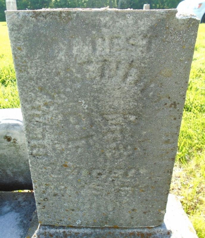 Benjamin Henderson Grave Marker Detail image. Click for full size.