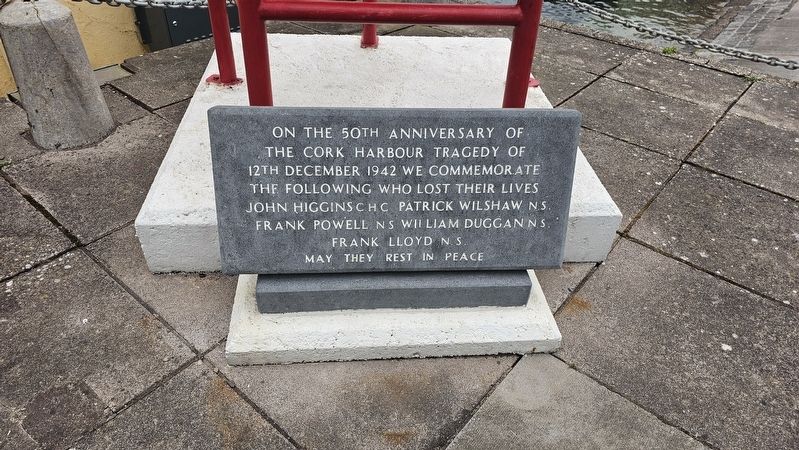 Cork Harbour Tragedy Marker. Click for full size. Cork Harbour Tragedy Marker image. Click for full size.