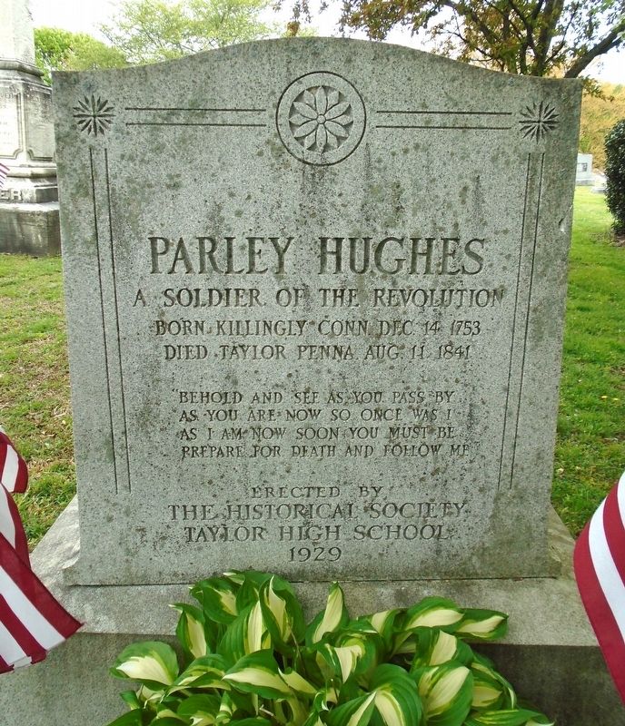 Parley Hughes Marker. Click for full size. Parley Hughes Marker image. Click for full size.