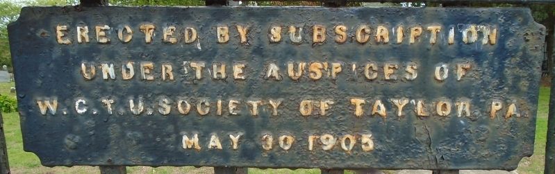Memorial Fence Marker. Click for full size. Memorial Fence Marker image. Click for full size.