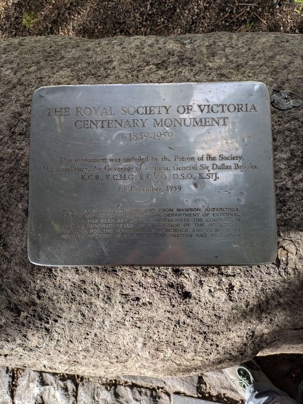 The Royal Society of Victoria Marker. Click for full size. The Royal Society of Victoria Marker image. Click for full size.