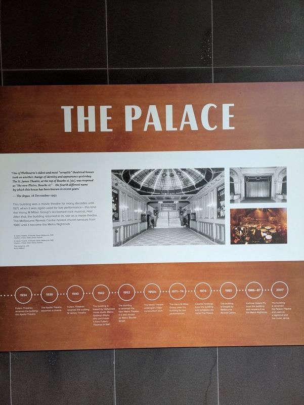 The Palace Part II Marker. Click for full size. The Palace Part II Marker image. Click for full size.