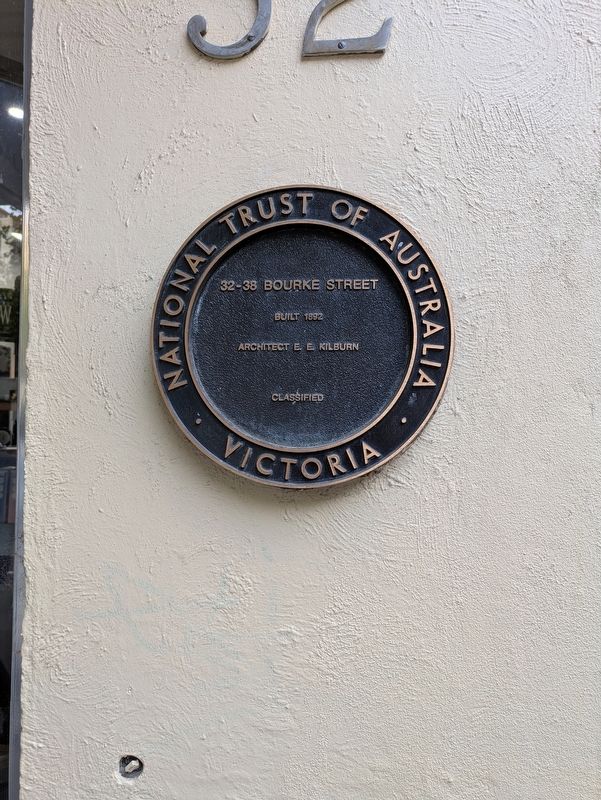 32-38 Bourke Street Marker. Click for full size. 32-38 Bourke Street Marker image. Click for full size.