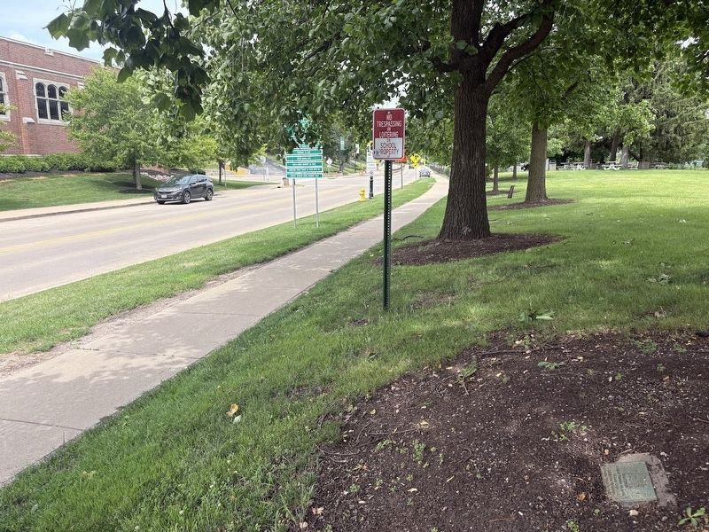 Robert F. Morgan Marker across from Glenbard West HS. Click for full size. Robert F. Morgan Marker across from Glenbard West HS image. Click for full size.