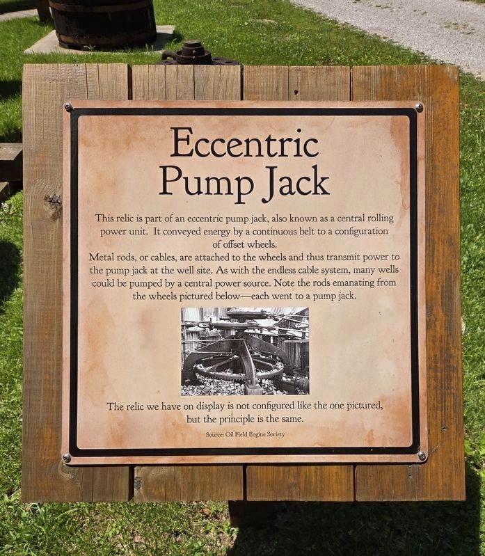 Eccentric Pump Jack Marker. Click for full size. Eccentric Pump Jack Marker image. Click for full size.