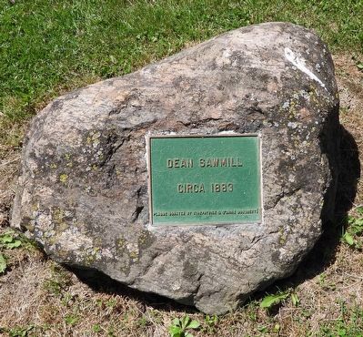 Dean Sawmill circa 1883 - Marker. Click for full size. Dean Sawmill circa 1883 - Marker image. Click for full size.