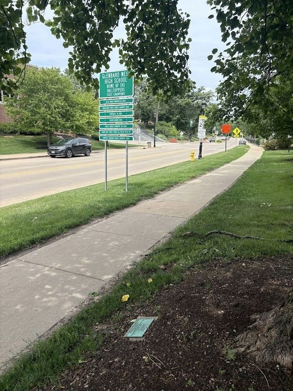 John F. Scull Jr. Marker near Glenbard West HS. Click for full size. John F. Scull Jr. Marker near Glenbard West HS image. Click for full size.
