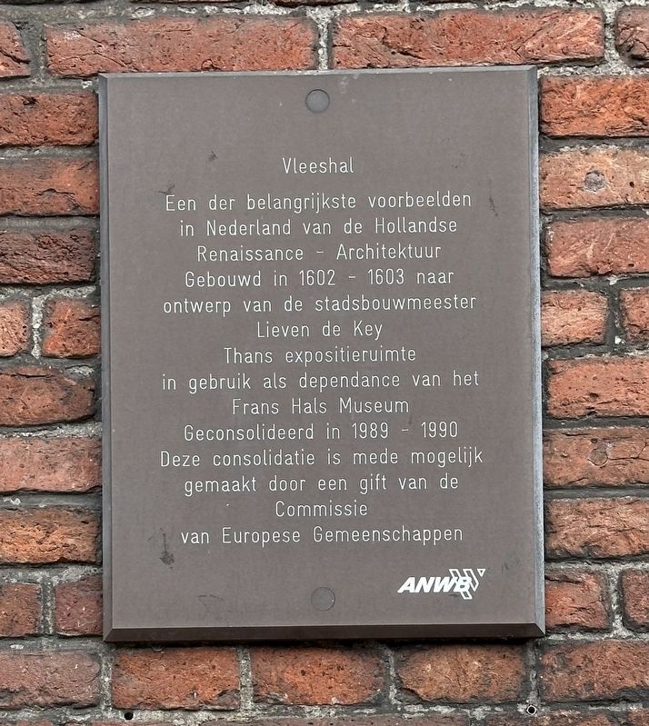 Vleeshal / Meat Market Marker. Click for full size. Vleeshal / Meat Market Marker image. Click for full size.