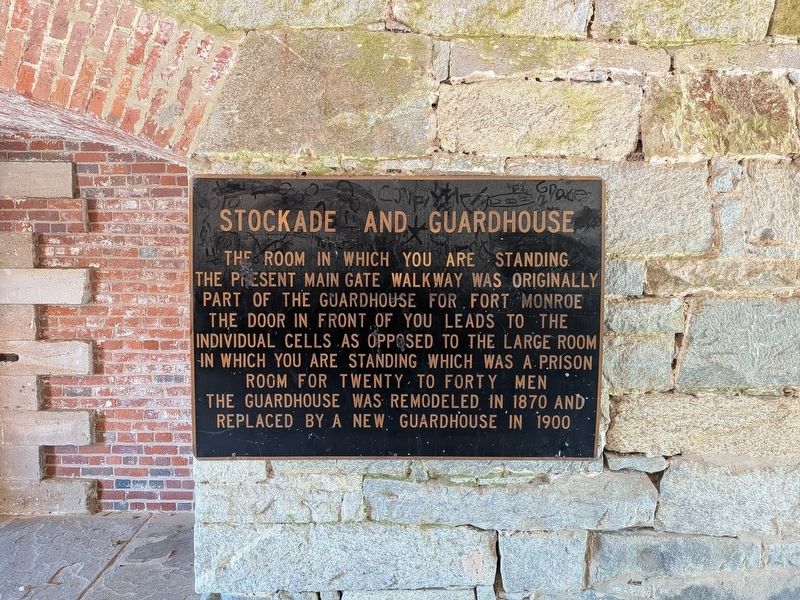 Stockade and Guardhouse Marker. Click for full size. Stockade and Guardhouse Marker image. Click for full size.
