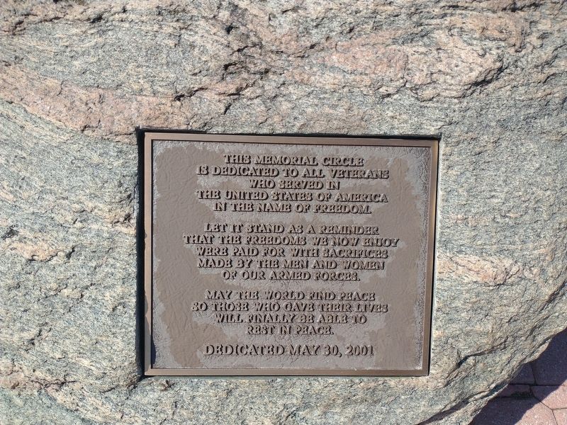 Memorial Circle Marker image. Click for full size.