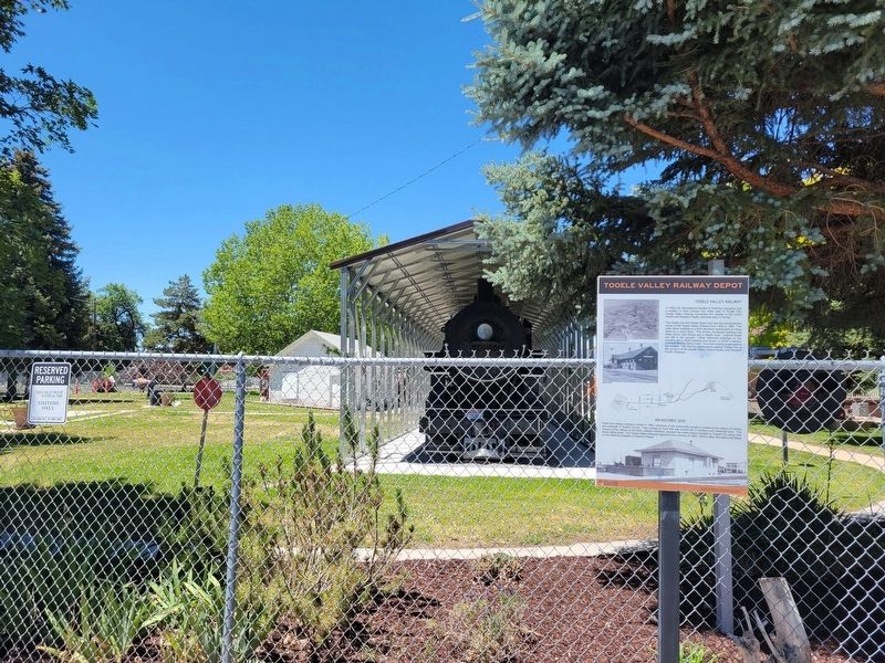 Tooele Valley Railway Depot Marker. Click for full size. Tooele Valley Railway Depot Marker image. Click for full size.