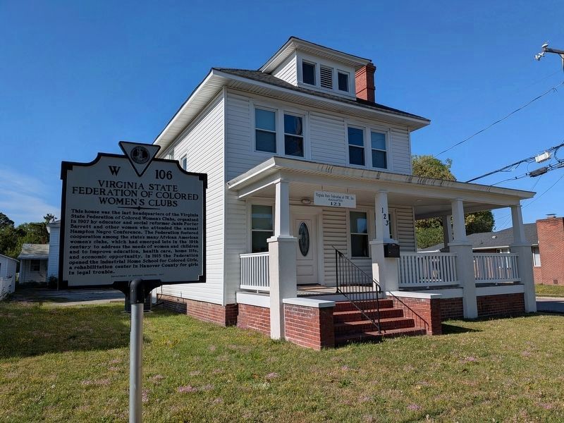 Virginia State Federation of Colored Women’s Clubs Marker. Click for full size. Virginia State Federation of Colored Women’s Clubs Marker image. Click for full size.