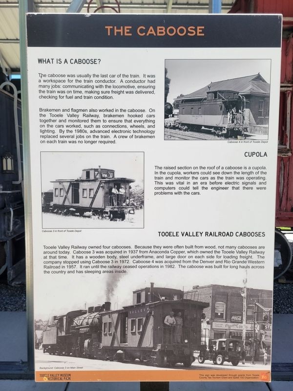 The Caboose Marker. Click for full size. The Caboose Marker image. Click for full size.