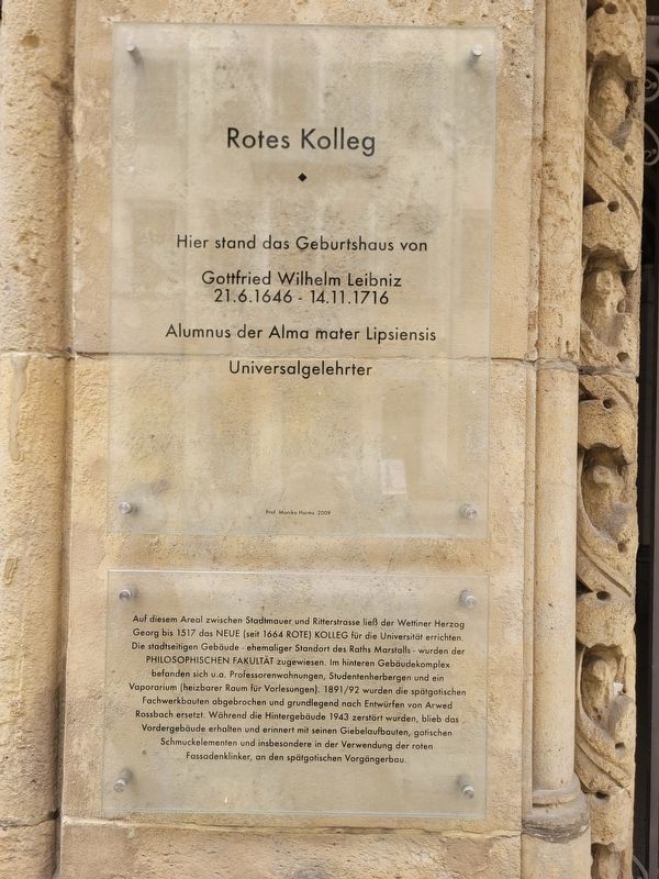 Rotes Kolleg / Red College Marker. Click for full size. Rotes Kolleg / Red College Marker image. Click for full size.