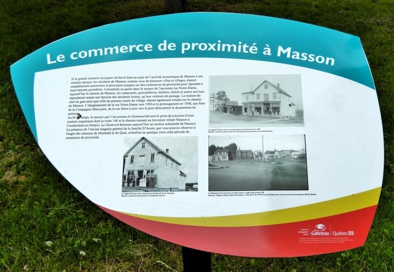Le commerce de proximit� � Masson Marker image. Click for full size.