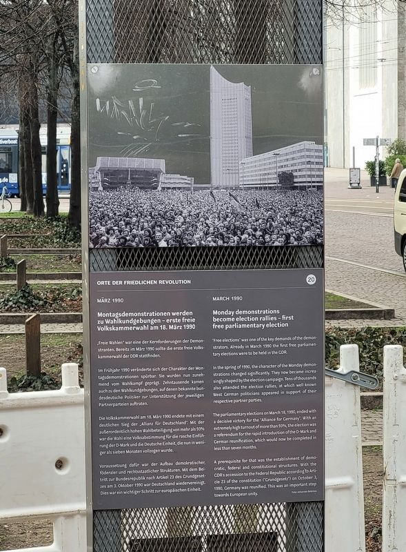 Freie Wahlen / Free Elections Marker. Click for full size. Freie Wahlen / Free Elections Marker image. Click for full size.