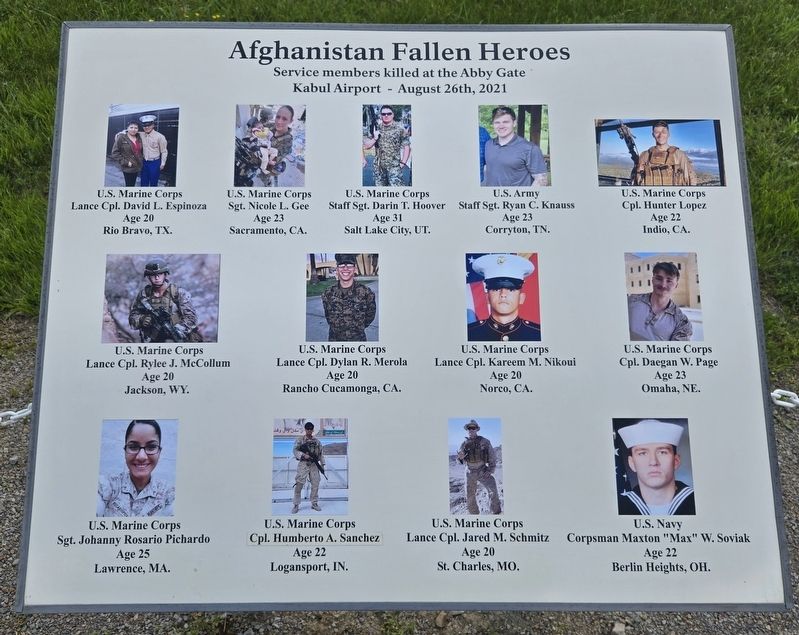 Afghanistan Fallen Heroes Marker image. Click for full size.