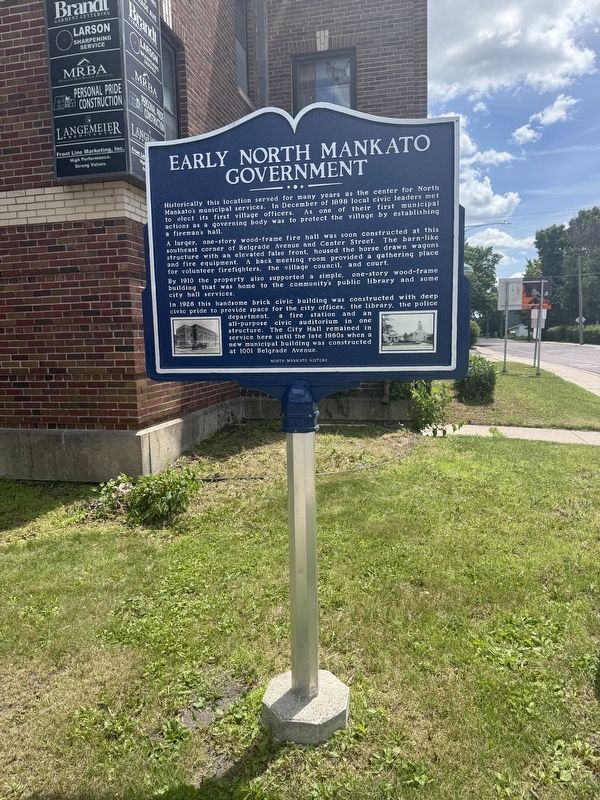 Early North Mankato Government Marker image. Click for full size.