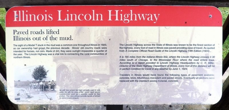 Illinois Lincoln Highway Marker image. Click for full size.