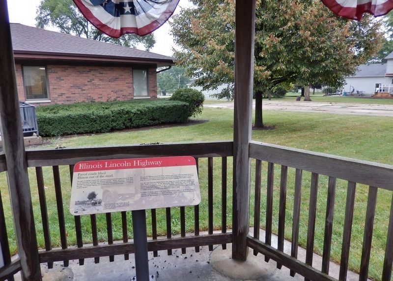 Illinois Lincoln Highway Marker image. Click for full size.