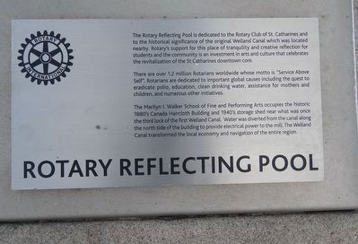 Rotary Reflecting Pool - Marker image. Click for full size.