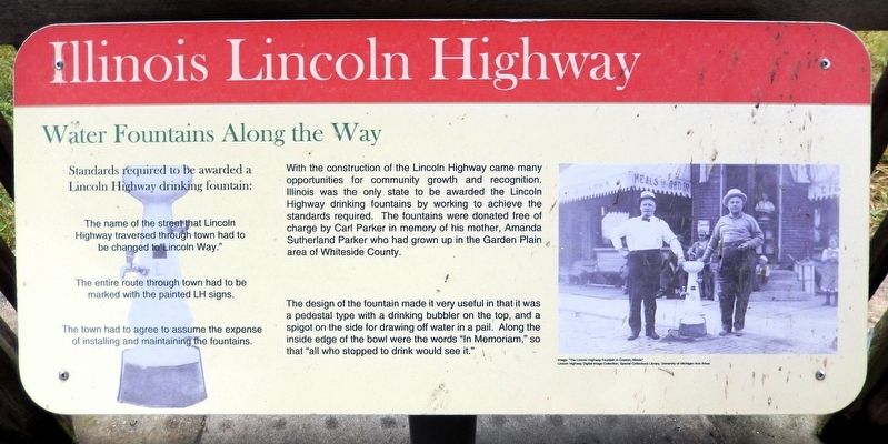 Illinois Lincoln Highway Marker. Click for full size. Illinois Lincoln Highway Marker image. Click for full size.