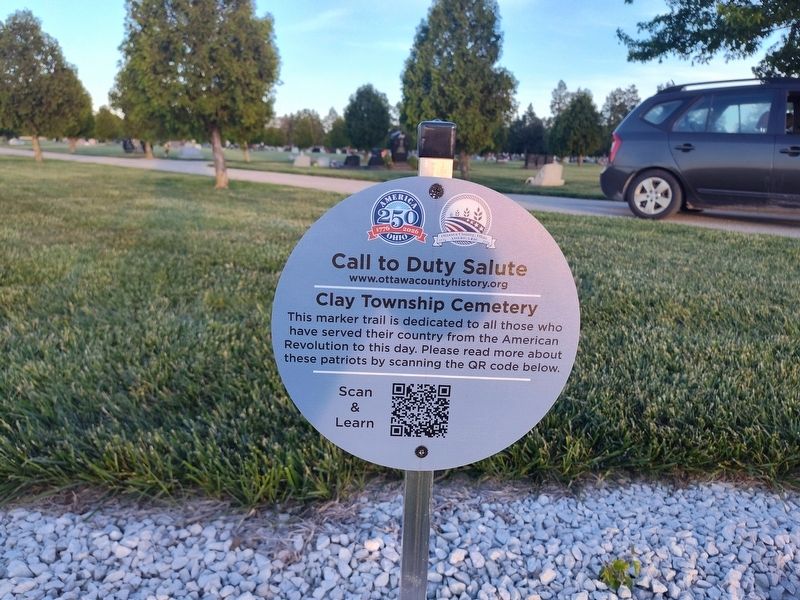 Call to Duty Salute Marker. Click for full size. Call to Duty Salute Marker image. Click for full size.