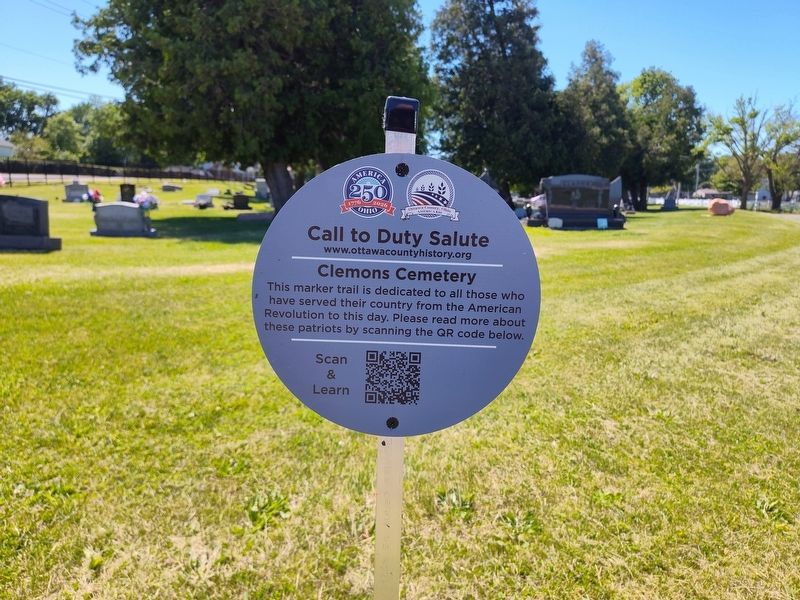 Call to Duty Salute Marker. Click for full size. Call to Duty Salute Marker image. Click for full size.