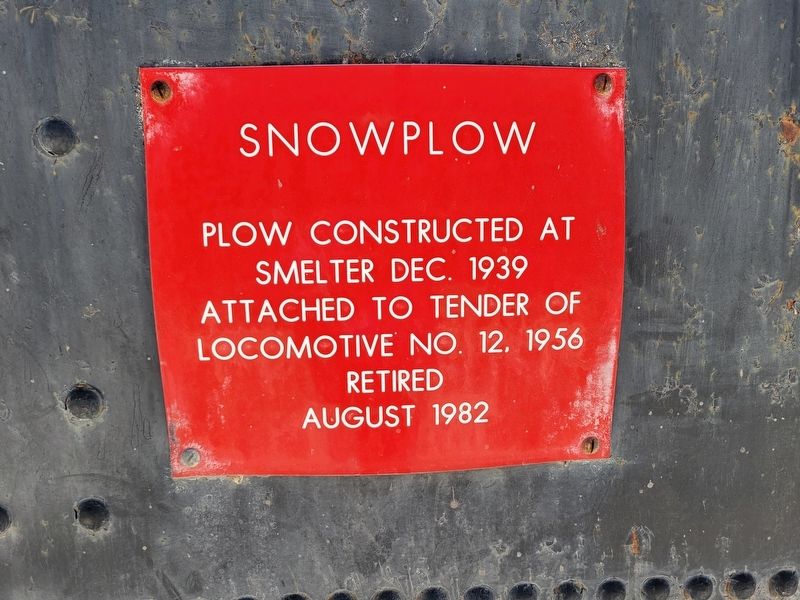 Snowplow plaque. Click for full size. Snowplow plaque image. Click for full size.