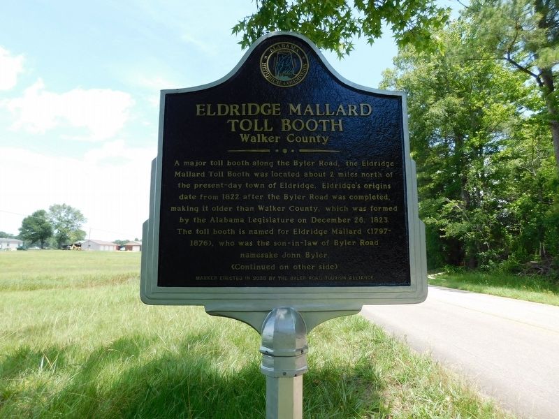 Eldridge Mallard Toll Booth Marker. Click for full size. Eldridge Mallard Toll Booth Marker image. Click for full size.