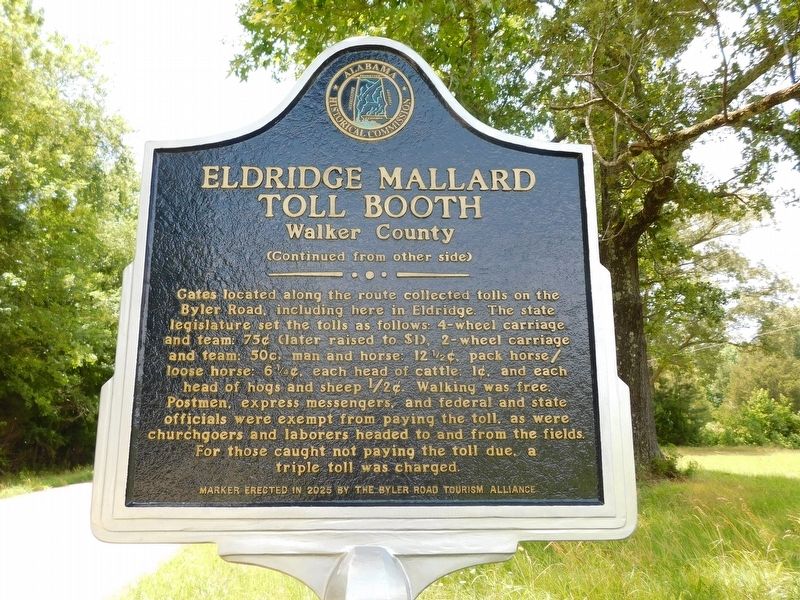 Eldridge Mallard Toll Booth Marker. Click for full size. Eldridge Mallard Toll Booth Marker image. Click for full size.