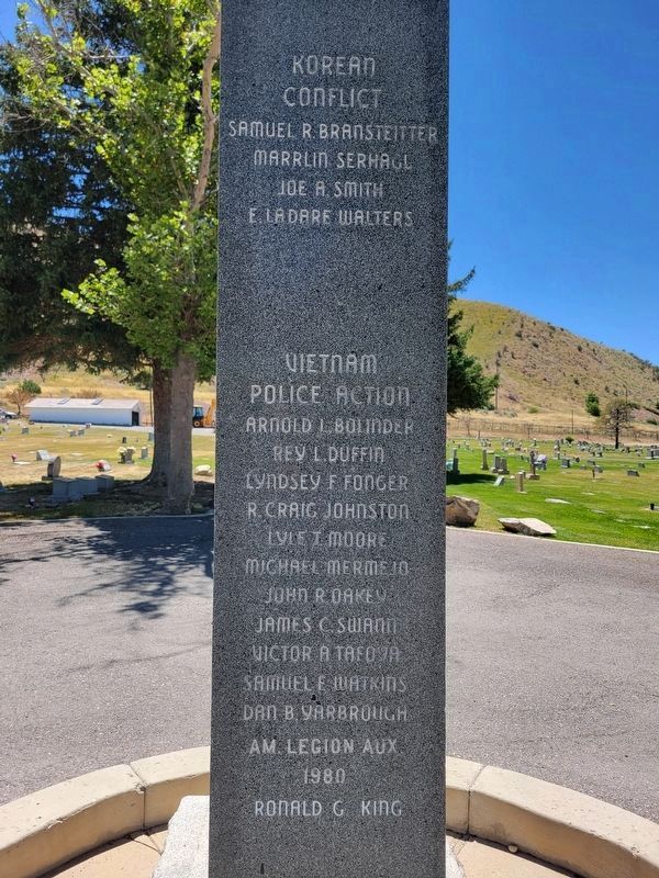 Tooele Cemetery Veterans Memorial. Click for full size. Tooele Cemetery Veterans Memorial image. Click for full size.