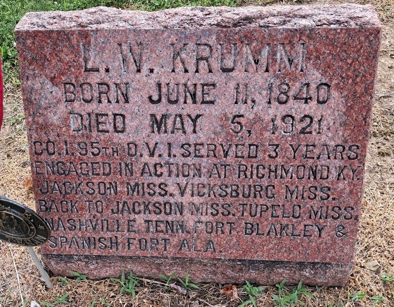Lewis W. Krumm Marker image. Click for full size.