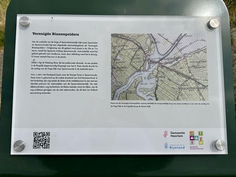 Verenigde Binnenpolders / “United Inner Polders“ Marker. Click for full size. Verenigde Binnenpolders / “United Inner Polders“ Marker image. Click for full size.