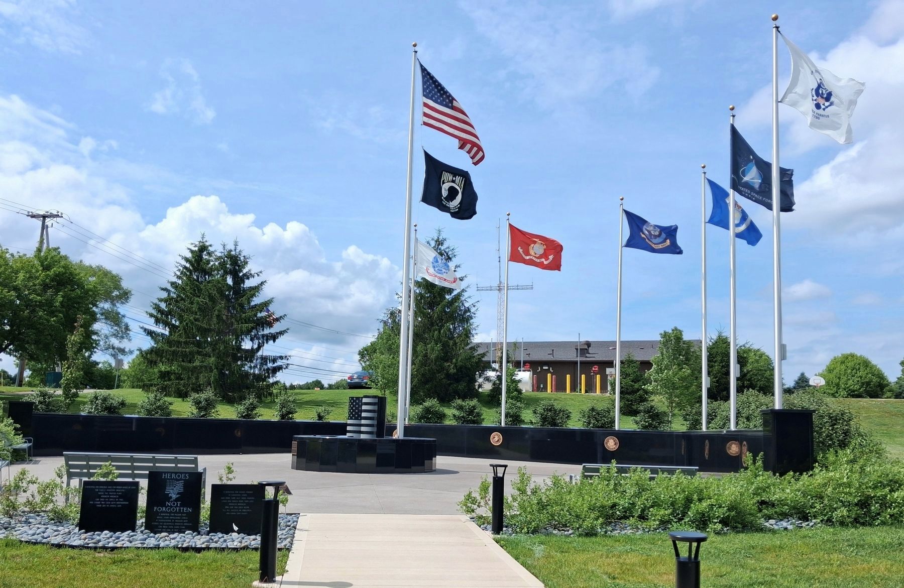 Heroes Not Forgotten Veterans Memorial. Click for full size. Heroes Not Forgotten Veterans Memorial image. Click for full size.