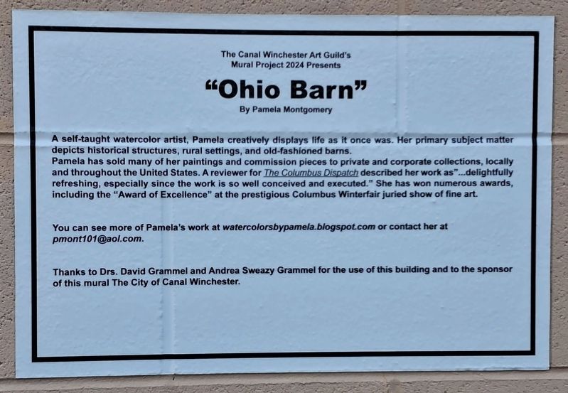 "Ohio Barn" Marker. Click for full size. "Ohio Barn" Marker image. Click for full size.