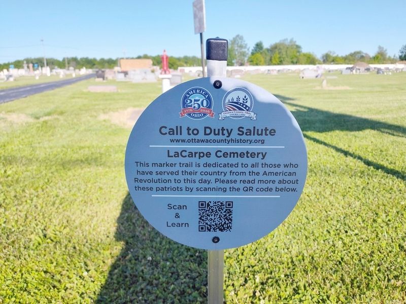 Call to Duty Salute Marker. Click for full size. Call to Duty Salute Marker image. Click for full size.