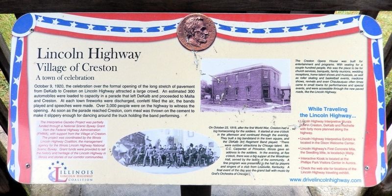 Lincoln Highway Marker image. Click for full size.