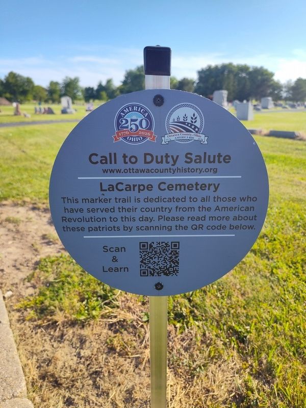 Call to Duty Salute Marker. Click for full size. Call to Duty Salute Marker image. Click for full size.