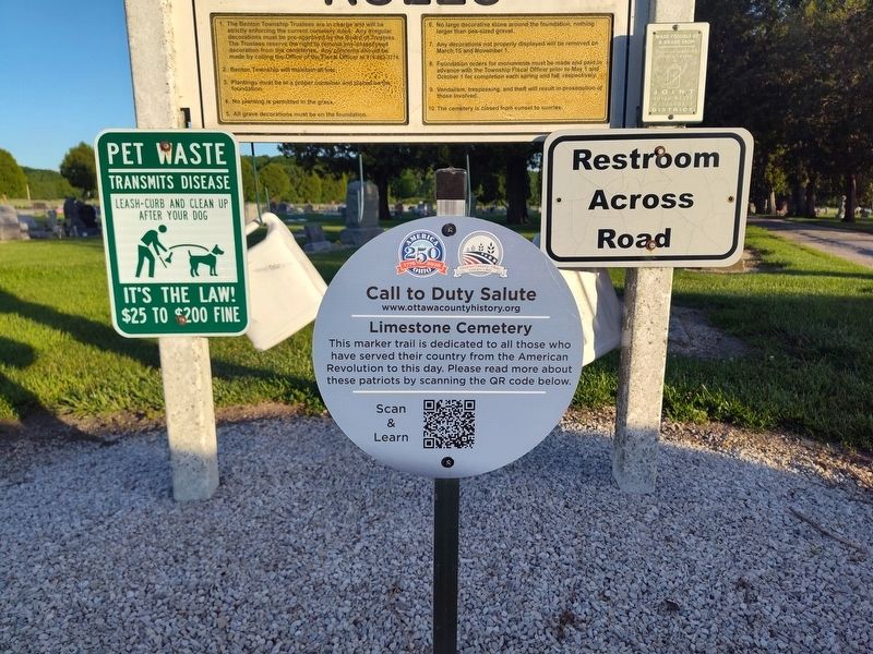 Call to Duty Salute Marker. Click for full size. Call to Duty Salute Marker image. Click for full size.
