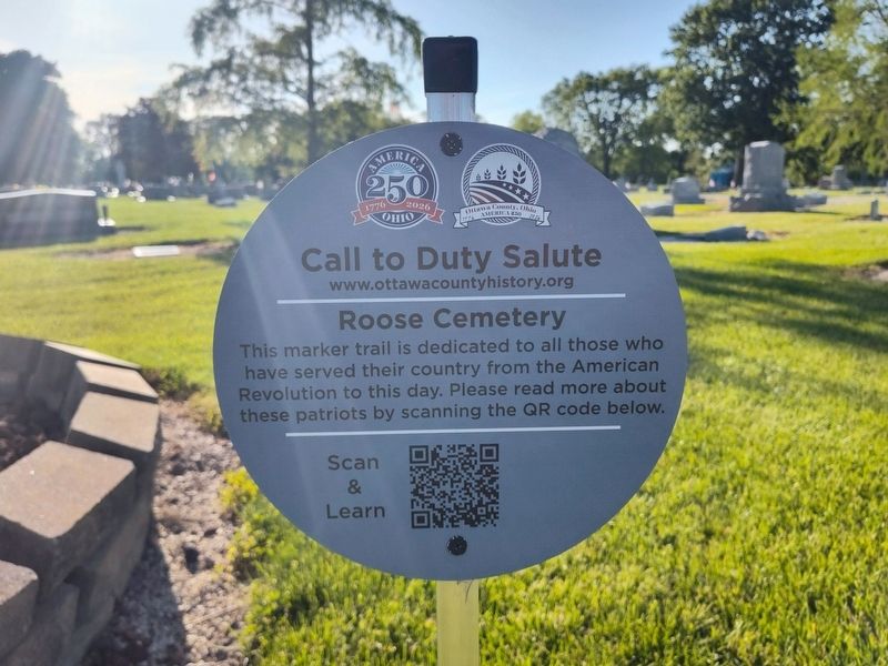 Call to Duty Salute Marker. Click for full size. Call to Duty Salute Marker image. Click for full size.
