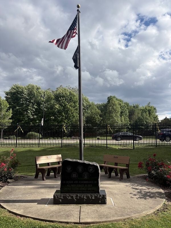 Veterans Memorial, north-facing side. Click for full size. Veterans Memorial, north-facing side image. Click for full size.