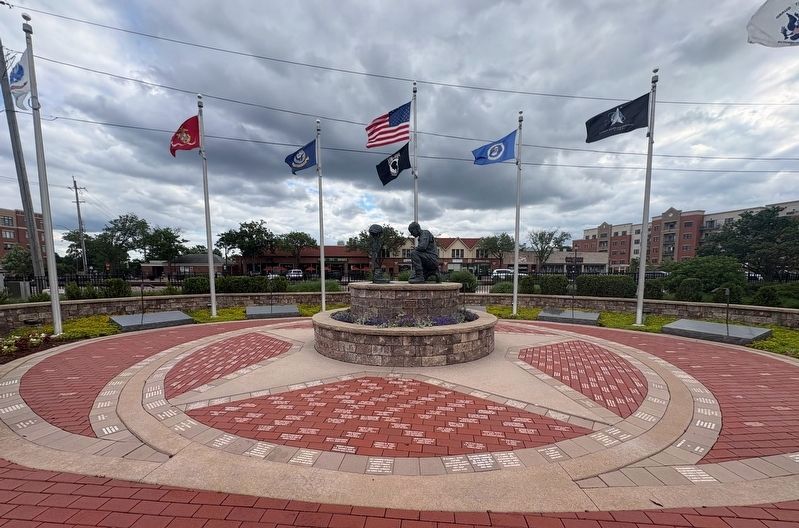 Roselle Veterans Memorial Marker image. Click for full size.