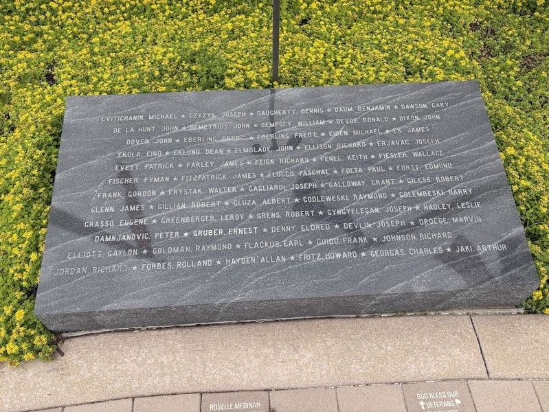 Roselle Veterans Memorial, Slab 2 image. Click for full size.