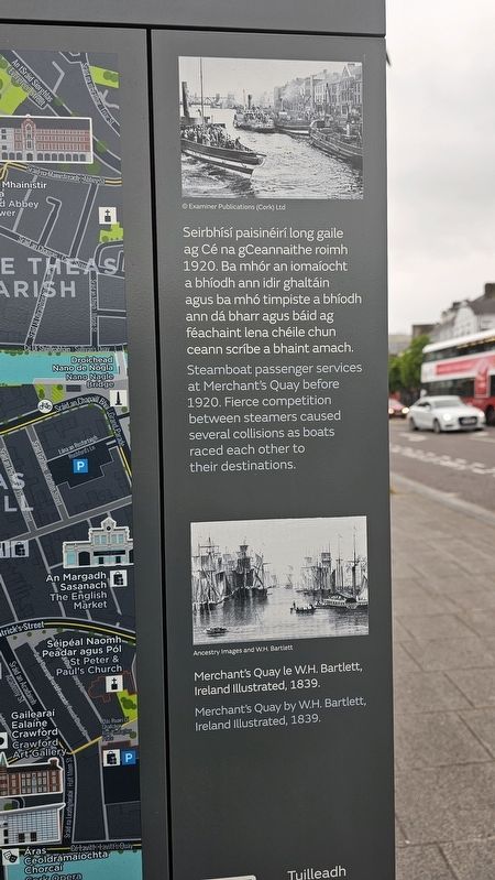 Cé na gCeannaithe / Merchant's Quay Marker. Click for full size. Cé na gCeannaithe / Merchant's Quay Marker image. Click for full size.