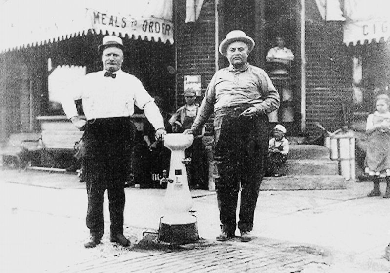 Marker detail: The Lincoln Highway Fountain in Creston image. Click for full size.