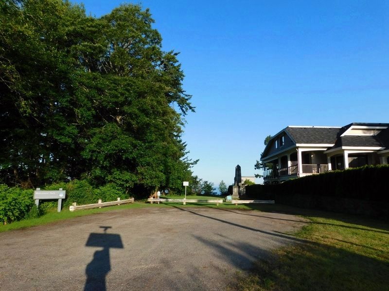 Whatcom County Parks & Recreation Dept Marker and International Boundary Marker #1. Click for full size. Whatcom County Parks & Recreation Dept Marker and International Boundary Marker #1 image. Click for full size.